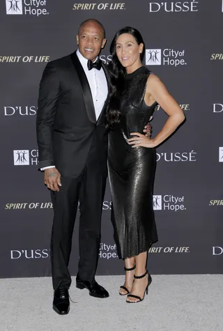 Dr. Dre and Nicole Young - (Photo: Tibrina Hobson/WireImage)&nbsp;