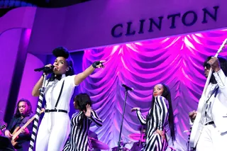 Friend of Bill - Janelle Monae performs for a cause at the Clinton Global Citizen Awards during the second day of the 2015 Clinton Global Initiative's Annual Meeting in New York City.   (Photo: JP Yim/Getty Images)