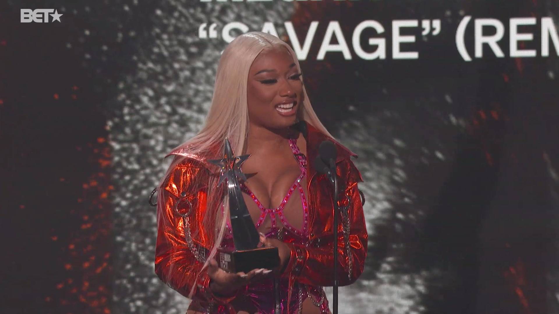 Megan Thee Stallion & Beyonce Win the Viewer's Choice Award BET