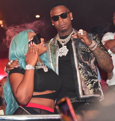Megan Thee Stallion and Moneybagg Yo - Real rap love! With Meg finally dropping a Hot Girl anthem, we're more than excited that we're apparently getting some #CuffingSeason music after her boo, Moneybagg Yo, says they'll be dropping a track together soon! (Photo: Prince Williams/Wireimage)