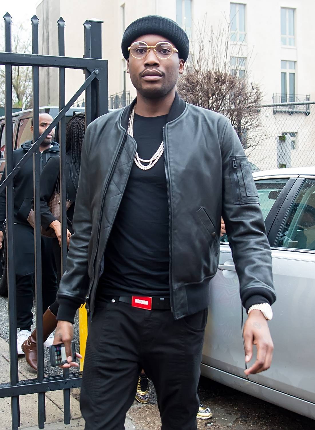 Meek Mill Bomber Leather Jacket - Leather Outwears