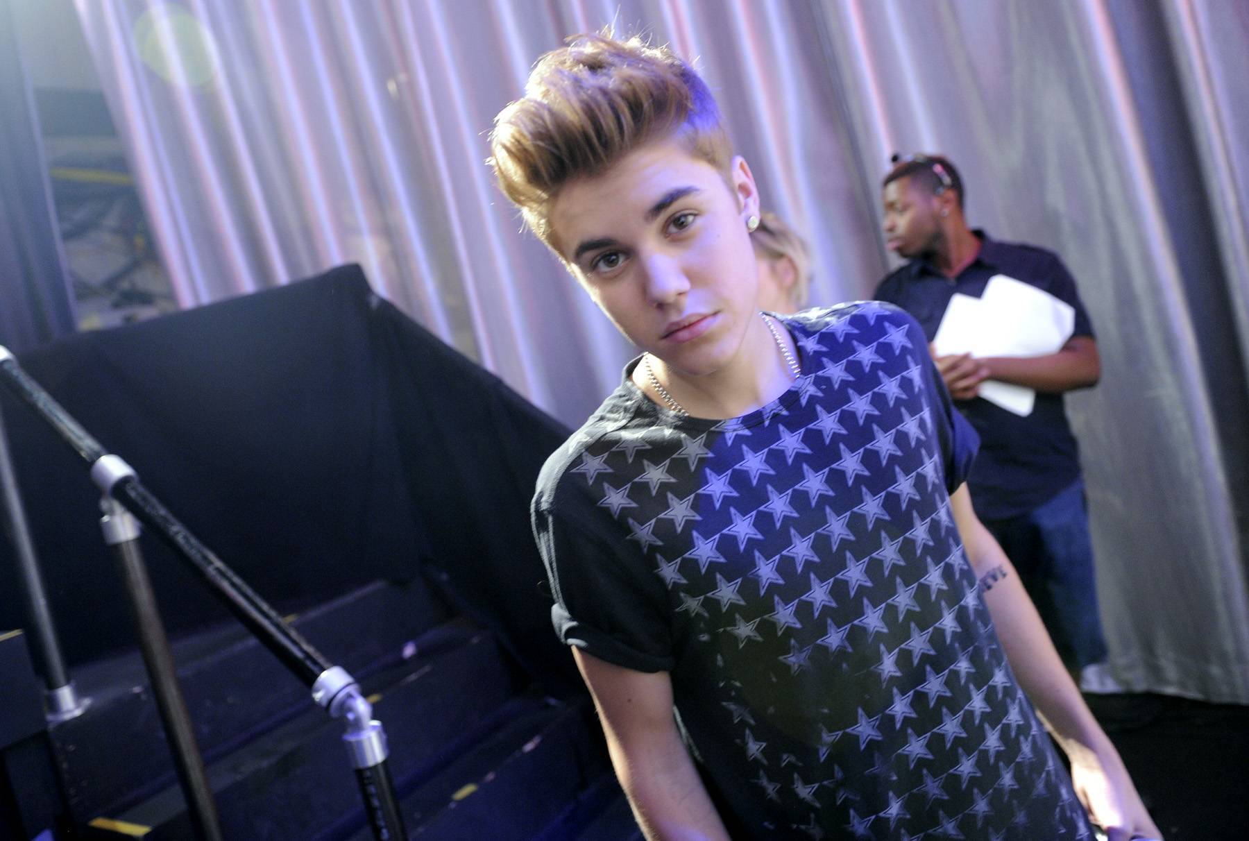 Ready For The World - Justin Beiber backstage at 106 &amp; Park, June 22, 2012. (Photo: John Ricard / BET)