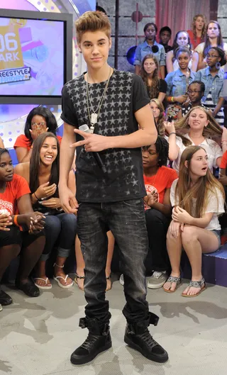 Ready - Justin Bieber at 106 &amp; Park, June 22, 2012. (Photo: John Ricard / BET)