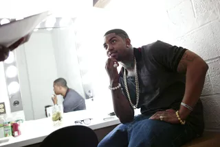 Focused&nbsp; - Lil Scrappy in the green room at 106 &amp; Park, June 22, 2012. (Photo: John Ricard / BET)
