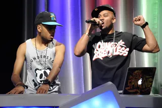 Get Live - DJ Spin King and DJ Lyve at 106 &amp; Park, June 20, 2012. (Photo: John Ricard / BET)