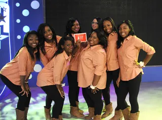 Congrats Sante Fe Stomp! - W.o.W winners Sante Fe Stomp celebrate victory at 106 &amp; Park, June 20, 2012. (Photo: John Ricard/BET)