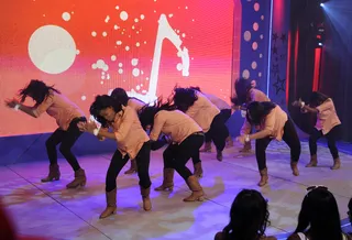 Practice Make Perfect - W.o.W contestants Sante Fe Stomp at 106 &amp; Park, June 20, 2012. (Photo: John Ricard/BET)