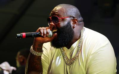 22. Rick Ross, &quot;In Cold Blood&quot; - A murderous Deeper Than Rap track aimed at Bawse arch nemesis 50 Cent, &quot;In Cold Blood&quot; features the epic, cinematic sound that's become Ross' trademark since then, with a gargantuan horn section bringing the drama.&nbsp;(Photo: Roger Kisby/Getty Images)