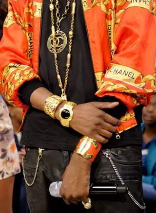 Check The Wrist - 2 Chainz on set at BET's&nbsp;106 &amp; Park, June 18, 2012. (Photo: John Ricard / BET).