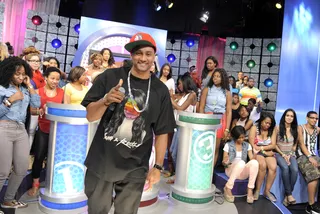 Ultimate Energy - DJ Lyve hypes the crowd at 106 &amp; Park, June 18, 2012.  (Photo: John Ricard / BET).