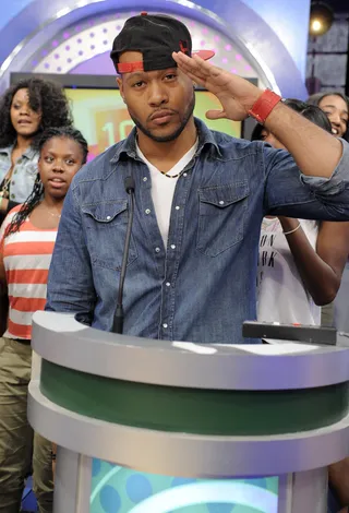 Salute - Finalists compete to be named the Ultimate Fan and attend the BET Awards at 106 &amp; Park, June 18, 2012. (Photo: John Ricard / BET).