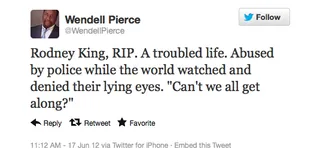 Wendell Pierce (@WendellPierce) - (Photo: Courtesy Twitter)