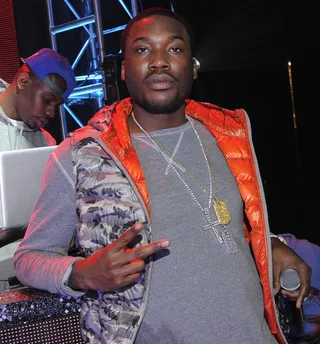 Meek Mill on the Chris Brown/Drake club brawl: - &quot;Chris and Drake, them two was there but it's other people that be around that take s--t to the next level.&quot;(Photo: John Ricard/BET)