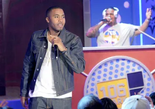 The Man - NAS Performs at 106 &amp; Park, June 15, 2012 (Photo: Dane Delaney / BET)