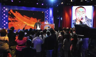 Go Ahead - NAS Performs at 106 &amp; Park, June 15, 2012 (Photo: Dane Delaney / BET)