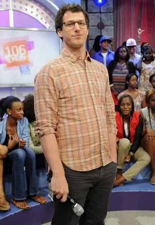 Andy Samberg - Oh you don't think Samberg has bars?&nbsp;Andy Samberg is well known for his role on SNL and his hilarious comedy rap troupe, The Lonely Island. (Photo: Dane Delany / BET)