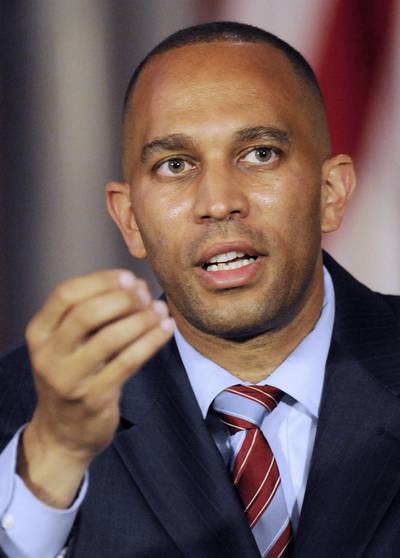 Hakeem Jeffries - This Brooklyn native definitely understands why Brooklyn goes hard! Winning the eighth Congressional seat in the United States House of Representatives in 2012, Jeffries introduced&nbsp;The Superstorm Sandy Mortgage Relief Act of 2013 in the state of New York.&nbsp;Last summer, Jeffries held a dozen&nbsp;“Congress on Your Corner” meetups, where he stood outside of libraries, post offices and neighborhood institutions talking to residents and answering questions.&nbsp;(Photo: REUTERS/Hans Pennink)