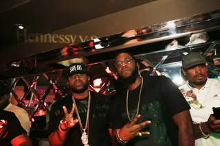 Art, Music, Cocktail - Jeremih and Big KRIT attend the Hennessy V.S hosted event at Opera Lounge in D.C. in celebration of the Hennessy V.S Limited Edition Shepard Fairey bottle. &nbsp;(Photo: Kid Mix Photography)