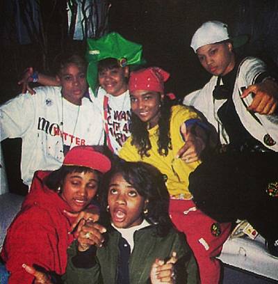 MC Lyte, @mclyte - Hat 2 da back and all that. TLC, Monie Love, MC Lyte and crew prove just how official the ladies can rock the mic.&nbsp;(Photo: MC Lyte via Instagram)