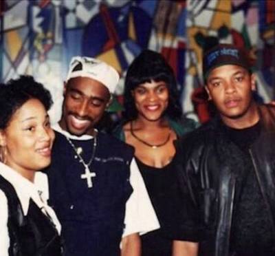 The Lady of Rage, @theladyofrage - Death Row's all-stars show it ain't nuthin' but a G-Thing as lyrical titans The Lady of Rage and Tupac toss it up with Dr. Dre and the sultry Jewell.(Photo: Lady of Rage via Instagram)