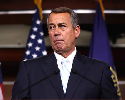 Back to Work - &quot;The House is going to spend September focused on American solutions to help get people back to work, lower costs at home, and restore opportunity for all Americans,&quot; Speaker John Boehner said on a conference call with Republican lawmakers on Sept. 3, The Hill reports. &quot;That’s our closing argument.&quot;  &nbsp;(Photo: Alex Wong/Getty Images)