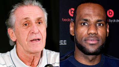 Pat Riley Says Heat Recovered Well From LeBron James's Departure - Losing LeBron James to the Cleveland Cavaliers was definitely a setback for the Miami Heat. But Heat president Pat Riley tells ESPN that the organization recovered well and that he feels like the Heat&nbsp;&quot;will be as competitive as anyone in the Eastern Conference.&quot; Riley feels confident after re-signing Chris Bosh and Dwyane Wade&nbsp;and adding free agents such as Luol Deng, Josh McRoberts&nbsp;and Danny Granger.(Photos from Left: J Pat Carter, File/AP Photo, Noam Galai/Getty Images for Beats by Dr. Dre)