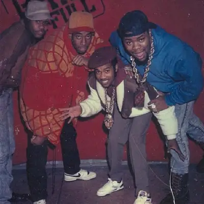 Biz Markie,&nbsp;@officialbizmarkie - Who got the juice?&nbsp;Biz Markie&nbsp;rolling with his crew and showing how fresh the '80s were as they make you catch the vapors over their dookie chains.(Photo: Biz Markie via Instagram)