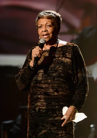 2012:&nbsp;Grand Finale - Cissy Houston finishes her tribute to her daughter Whitney Houston strong. The strength and talent are undeniable.&nbsp;(Photo: Christopher Polk/Getty Images For BET)