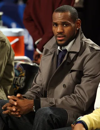 LeBron James - There’s something to be said about the man who knows how to properly rock a trench. The end.   (Photo: Bryan Bedder/Getty Images)