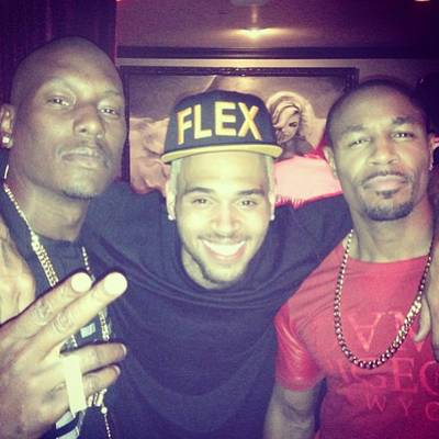 Tyrese @tyrese - TCT? Looks like when Ginuwine's not around, Tyrese and Tank have Chris Brown on stand by.(Photo: Instagram via Tyrese)