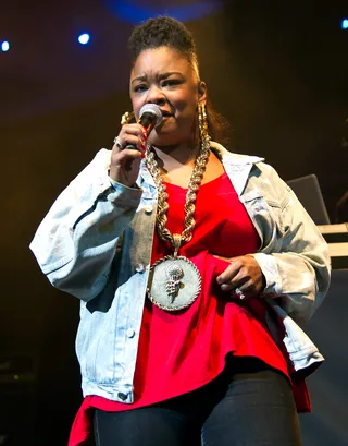 Roxanne Shante - The Juice Crew affiliate first gained attention through the infamous Roxanne Wars in the mid-80s. (Photo: Ouzounova/Splash News)