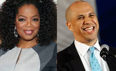 Oprah Endorses Booker - &quot;Cory Booker is a genius,&quot; Oprah Winfrey wrote in Time magazine in 2011. So, it's no surprise that she is backing the Newark mayor's New Jersey U.S. Senate bid and hosting a fundraiser. Booker so far is winning the money race and the polls, with $4.5 million in the bank and is leading the polls at 49 percent, ABC News reports.  (photos from left: Rob Kim/Getty Images, AP Photo/Jessica Hill)