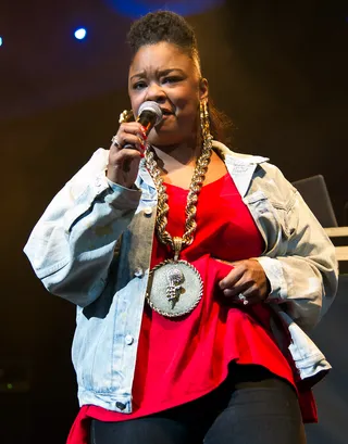 Roxanne Shante - The Juice Crew affiliate first gained attention through the infamous Roxanne Wars in the mid-80s. (Photo: Ouzounova/Splash News)