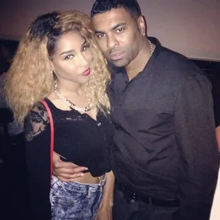 Necole Bitchie @necolebitchie - Celebrity entertainment blogger Necole Bitchie poses for a flick with Ginuwine. The R&amp;B singer is currently on the road for his TGT tour with fellow crooners Tank and Tyrese.(Photo: Instagram via Necole Bitchie)