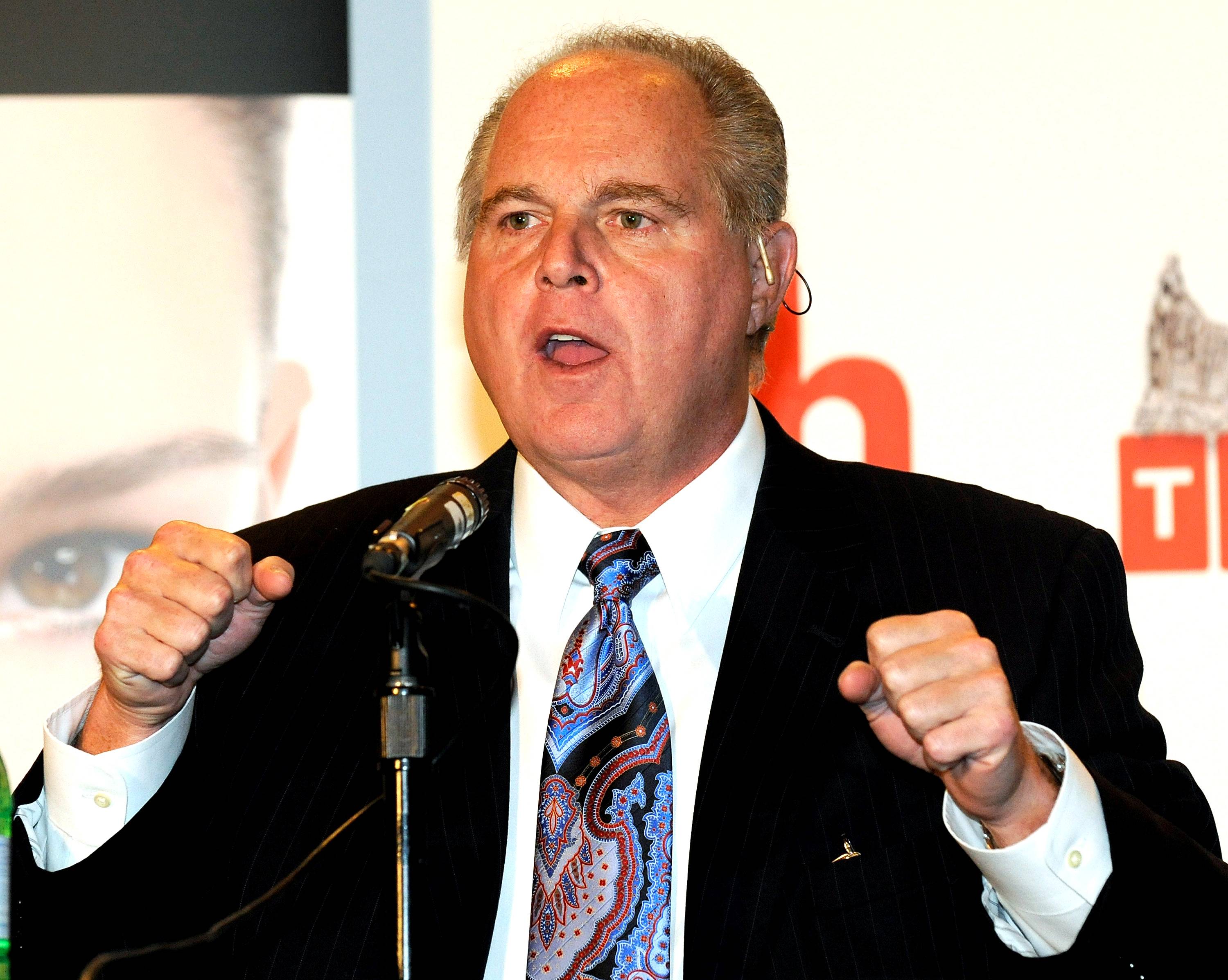 Rush Limbaugh - Radio talk show host Rush Limbaugh in August compared President Obama to Kraft Foods’ new Triple Double Oreo that combines a layer of vanilla cream, a layer of chocolate cream and three chocolate wafers. Limbaugh said that soon the cookie would be called the Or-Bam-eo.(Photo: Ethan Miller/Getty Images)