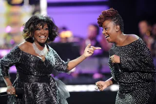 Patti LaBelle &amp; Ledisi - The sound of these two powerhouse voices joined together on &quot;New Attitude&quot; is enough to make anyone change their tune. (Photo:&nbsp;BET/PictureGroup)