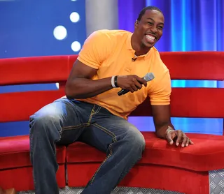 Dwight Howard Laughing - Dwight had a blast cohosting the show!(Photo: Brad Barket/PictureGroup)