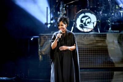 Since that 1st hit in 1973, Gladys Knight has recorded two number-one Billboard Hot 100 singles (&quot;Midnight Train to Georgia&quot; and &quot;That's What Friends Are For&quot;), eleven number-one R&amp;B singles, and six number-one R&amp;B albums. - Photo: Kevin Winter/Getty Images For dcp