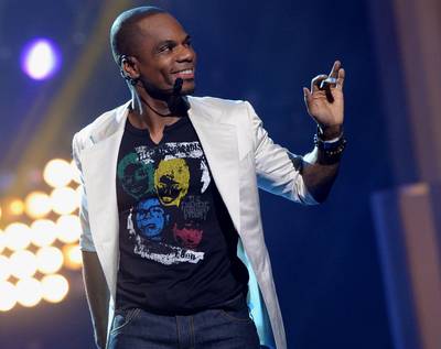 Kirk Franklin on working with The Walls Group: - “I was blown away first by their age. The gospel genre doesn’t showcase a lot of young talent, so seeing a whole family of kids be so unapologetic about their faith and backing it up with strong, innovative talent was too appealing to pass up.”(Photo: Rick Diamond/Getty Images for Stellar Awards)