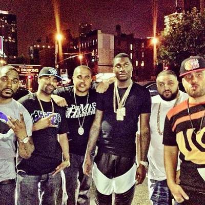 Stevie J @whoissteviej - &quot;#LevelsToDisSh-- video shoot last night in NY wit my partna's&quot; Stevie J takes this flick with the whole gang during a video shoot for Meek Mill's, new single,&nbsp;&quot;Levels.&quot; (Photo: Instagram/whoisSteveieJ)