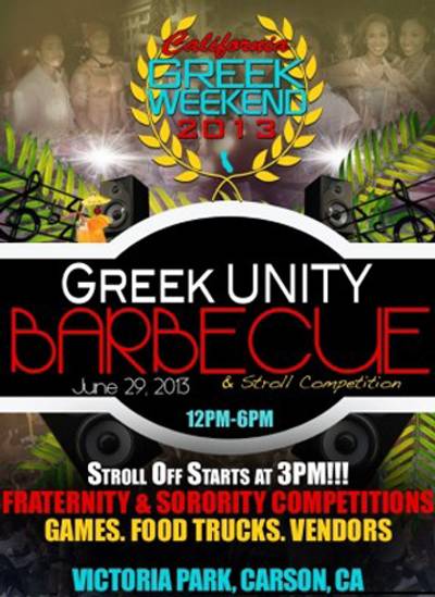California &quot;Greek Weekend&quot; Kicks Off - Fraternity and sorority members from around the country will convene upon Los Angeles for California Greek Weekend on June 27-30. The event, which celebrates African-American Greek organizations, includes a community service event for the Los Angeles Food Bank, step show and fellowship. Check out http://caligreekweekend.com/ for more information. (Photo: CaliGreekWeekend.com)