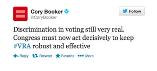 Cory Booker - (Photo: Cory Booker via Twitter)
