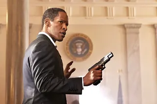 Leader of the Free World – June 2013 - Most recently Foxx appeared in the movie White House Down with Channing Tatum. In it, he portrays the president of the United States and is attacked by terrorists at the White House.  (Photo: Reiner Bajo/Columbia Pictures Industries, Inc.)