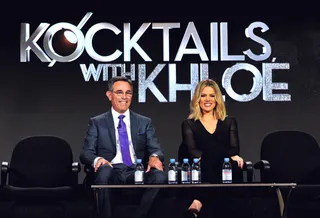 Talking Girl - Khloé Kardashian spoke alongside the executive producer of her upcoming talk show Kocktails With Khloé during a panel at the A+E Networks 2016 Television Critics Association Press Tour.(Photo: Jerod Harris/Getty Images for A+E Networks)