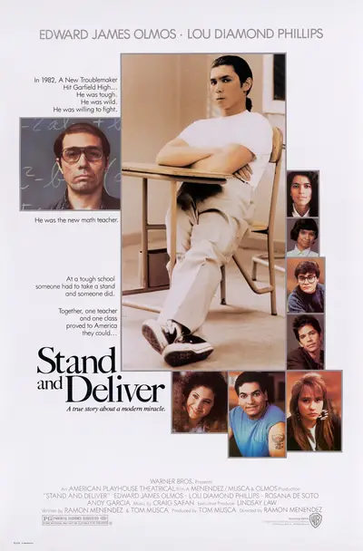 Stand and Deliver (1988) - Who says math can't be inspiring? Stand and Deliver centers on Jaime Escalante, a teacher in an East Los Angeles school who is determined to teach his students calculus, despite taunts from his fellow faculty that &quot;you can't teach logarithms to illiterates.&quot; After one year of hard work, he proves them wrong, and gives a group of under-achieving kids an inspiring dose of self-confidence.(Photo: Courtesy Warner Bros Pictures)