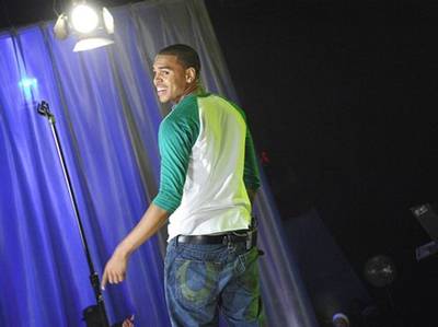 Chris Brown - Chris Brown makes the girls scream on the 106 & Park stage.