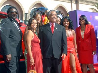 Al Sharpton - Al Sharpton shows up to the awards with his crew.