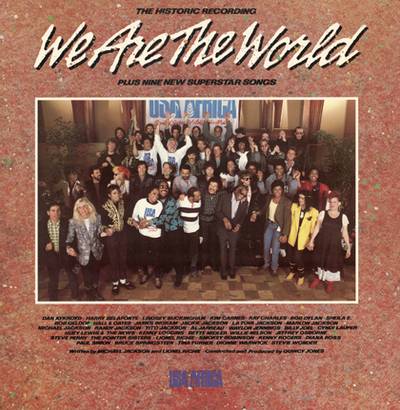 &quot;We Are the World,&quot;&nbsp;U.S.A. for Africa - It takes a village to raise a child and an ensemble to raise awareness. In 1985, parts of Africa were going through a famine and a number of recording artists came together as a collective called U.S.A. for Africa to record the hit single and album We Are the World.&nbsp;Written by Lionel Richie and Michael Jackson, and produced by Quincy Jones, the track was released on March 7, 1985, and sold over twenty million copies with the proceeds going toward famine.The song featured over 40 artists that included Jackson, Richie, Stevie Wonder,&nbsp;Willie Nelson, Bruce Springsteen, Diana Ross,&nbsp;Ray Charles and Cyndi Lauper.(Photo: Columbia Records)