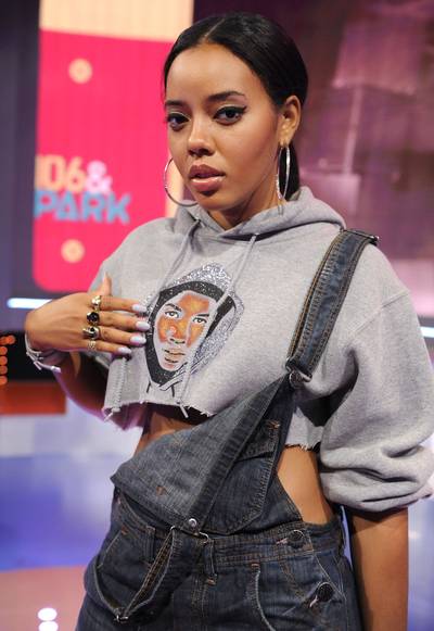 Kicking It Old School - Angela Simmons pays tribute to Trayvon Martin while also being stylish in a half cut hoodie and overalls. Can you say '90s swag?(Photo: John Ricard/BET/Getty Images for BET)