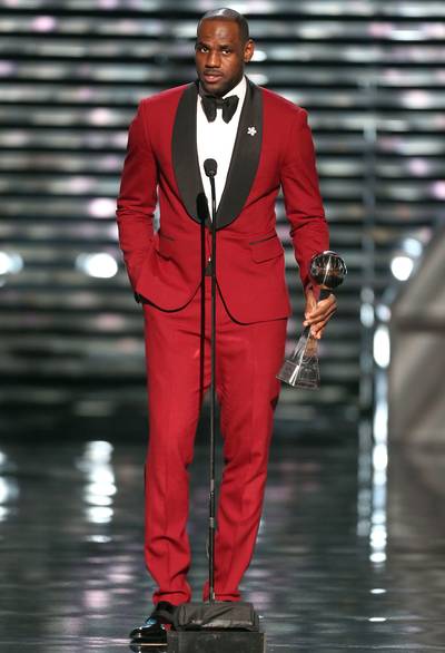Best of the Best - Miami Heat star LeBron James was the biggest winner at Wednesday's ESPY Awards in Los Angeles. For the second year in a row, he took home the awards for Best Championship Performance, Best NBA Player and Best Male Athlete. Also honored was Serena Williams (Best Female Athlete and Best Female Tennis Player) and Floyd Mayweather Jr. (Best Fighter). Click here for the complete list of winners. (Photo: Frederick M. Brown/Getty Images for ESPY)